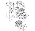 Kenmore 2538658065 cabinet parts diagram