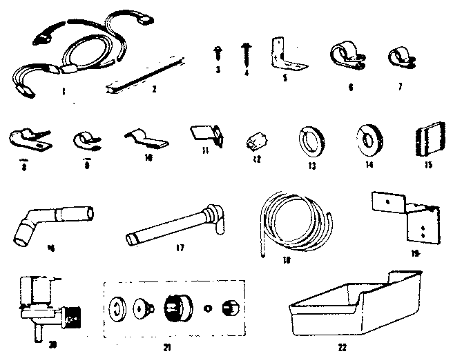 ICE MAKER INSTALLATION PARTS