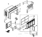 Kenmore 1067790690 cabinet parts diagram