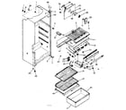 Kenmore 2538334135 cabinet parts diagram