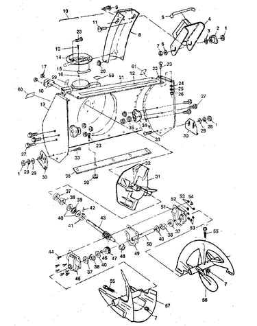 Auger housing assembly