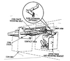 Greenwald COIN CHUTES commercial dryer timer (slide extension with roller) diagram
