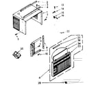 Kenmore 106740651 cabinet parts diagram