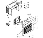 Kenmore 1067760651 cabinet parts diagram