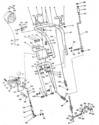 Upper handle assembly