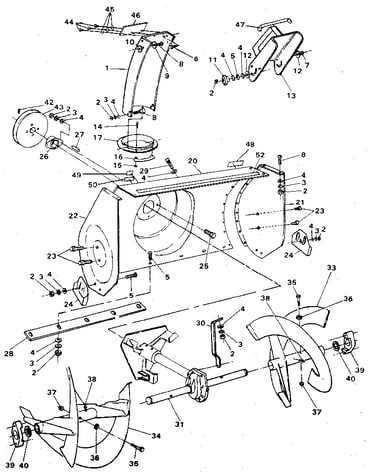Auger housing assembly