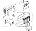 Kenmore 1067760681 cabinet parts diagram