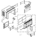 Kenmore 1067780680 cabinet parts diagram