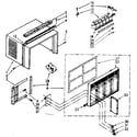 Kenmore 1067790650 cabinet parts diagram