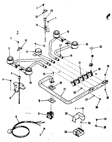 Burner section