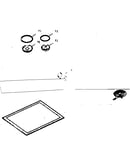Optional porcelain pan and chrome ring kit