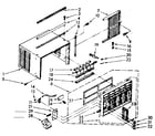 Kenmore 1068720690 cabinet parts diagram