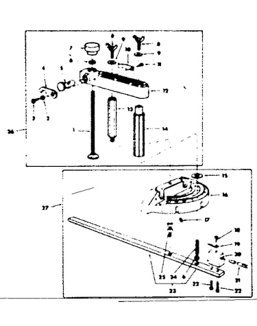 Miter gauge and hold down