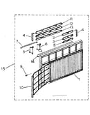 Cabinet and front panel parts