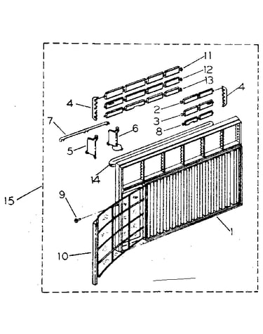 Cabinet and front panel parts