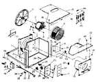 Kenmore 2538754111 electrical system and air handling parts diagram