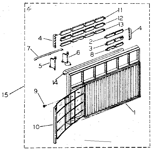 Cabinet and front panel parts