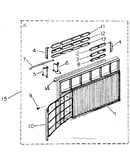 Cabinet and front panel parts
