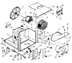 Kenmore 2538754101 electrical system and air handling parts diagram