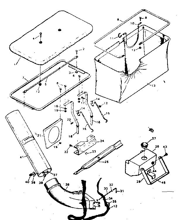 Bin and chute