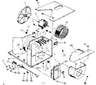 Kenmore 2538721371 electrical system and air handling parts diagram