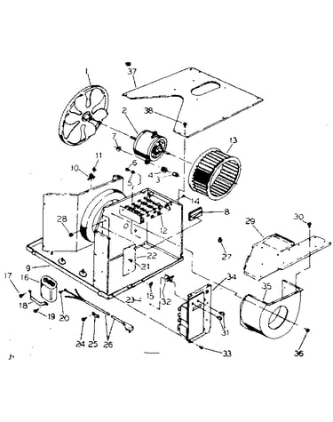 Electrical system and air handling parts