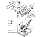 Kenmore 11087583620 top and console parts diagram