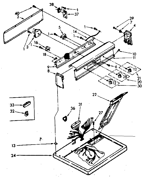 Top and console parts