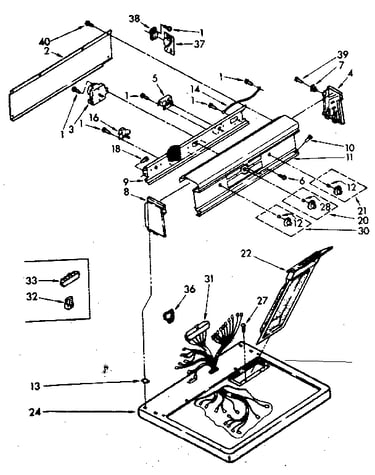 Top and console parts