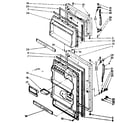 Kenmore 1068364300 door parts diagram