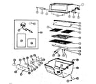 Kenmore 2581036180 grill and burner section diagram