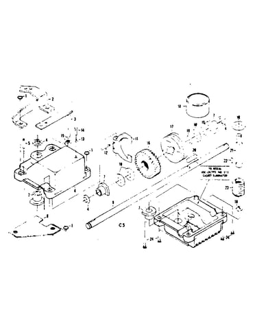 Gear case assembly part no. 85315