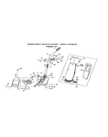 Handle and bag housing