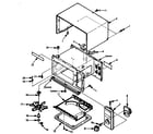 Kenmore 5658708600 cabinet and control panel diagram