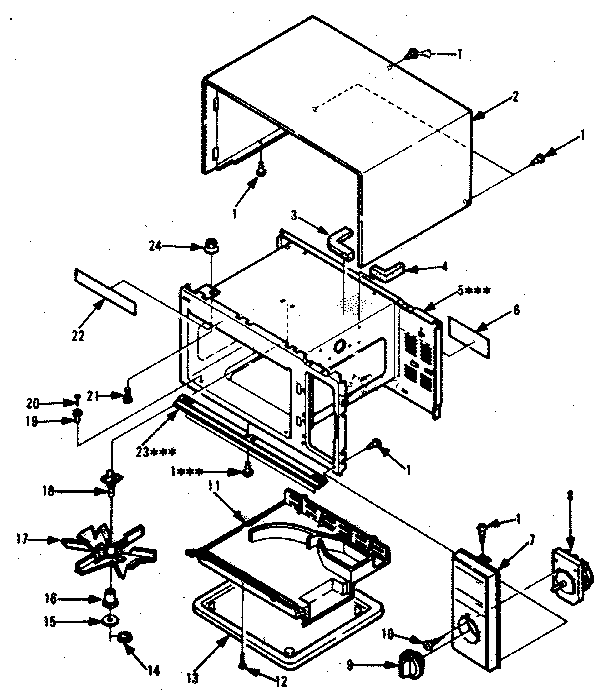 Cabinet and control panel