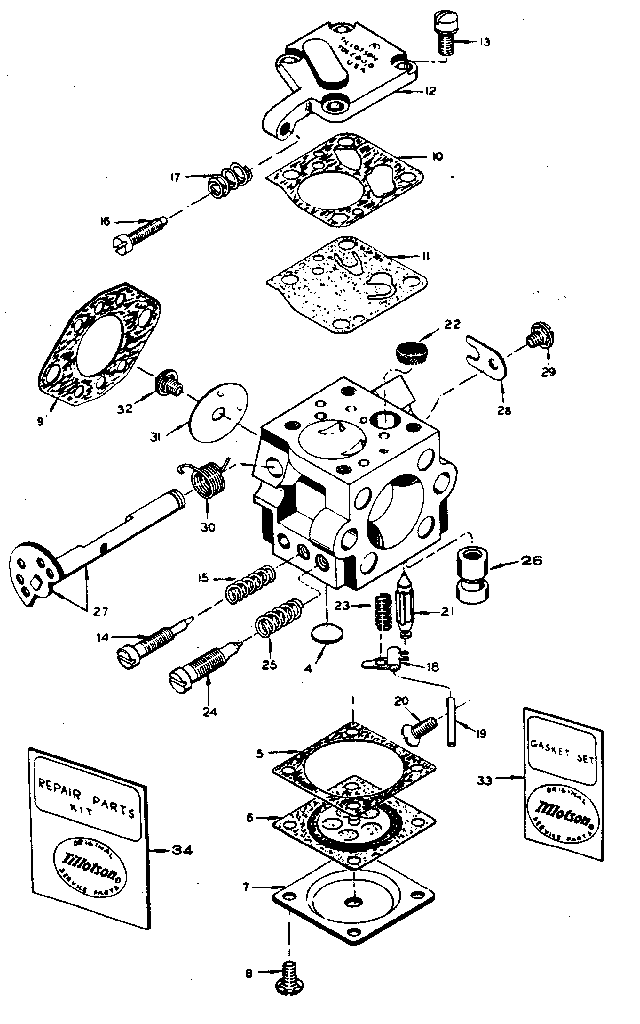 FIG. 4 CARBURETOR NO. 34034