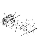 Oven door section
