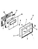 Oven door section