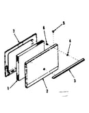 Oven door section