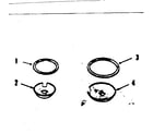 Kenmore 9116208512 optional porcelain pan and chrome ring kit diagram