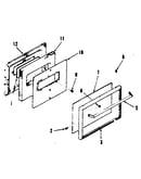 Oven door section