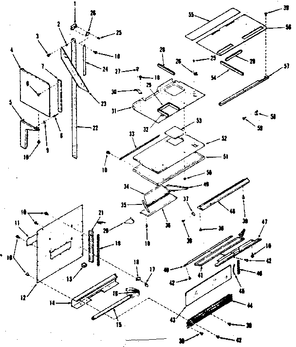 UPPER OVEN PEDESTAL SECTION