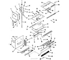 Kenmore 9117808512 upper oven pedestal section diagram