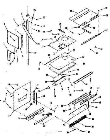 Upper oven pedestal section