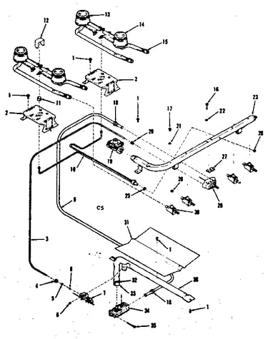 Burner section