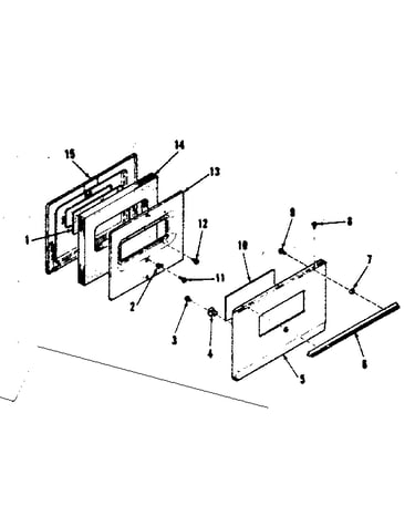Oven door section