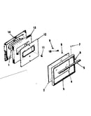 Oven door section