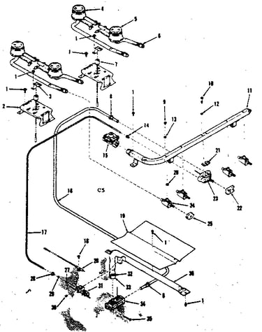 Burner section