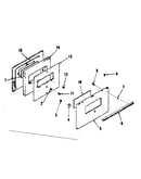Oven door section