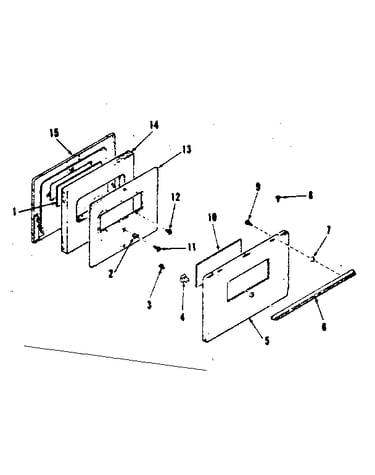 Oven door section